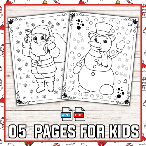 Free Christmas coloring sheets for kids | winter activities - worksheets k-2