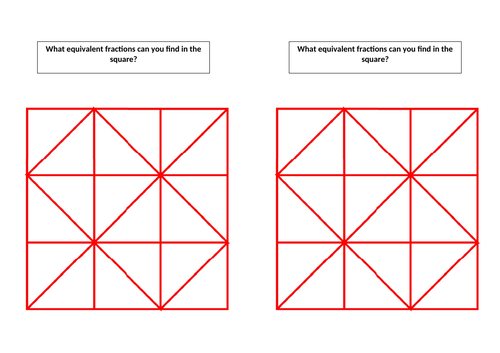 Year 5 Fraction triangles activity