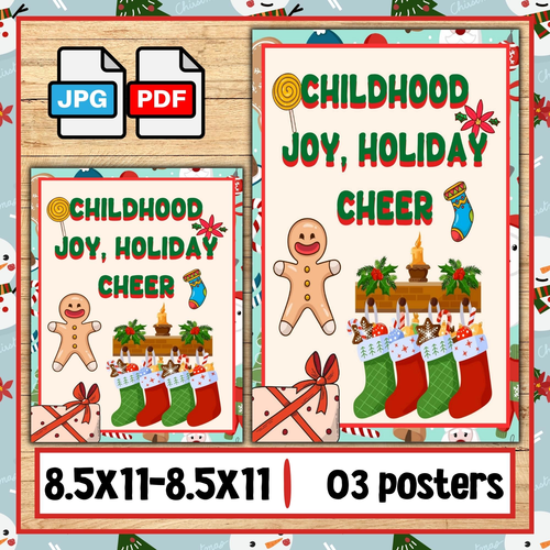 Christmas bulletin board - Classroom decoration | x-mas posters - wall arts