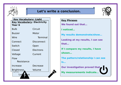 Scientific Conclusions Support Mat KS2