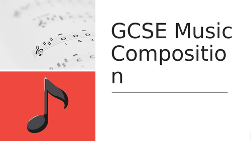 GCSE Composition Scheme of Work