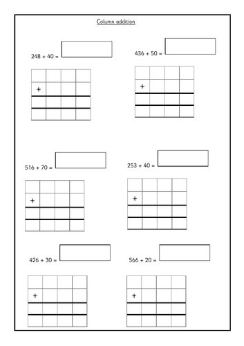 Column addition