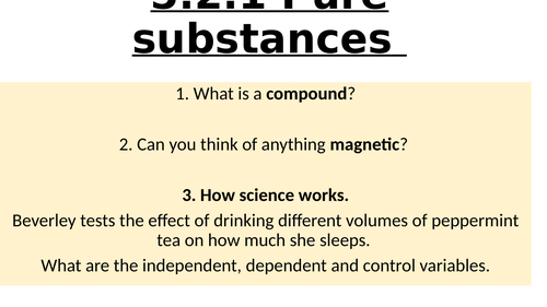 Pure and impure substances Teaching Resources