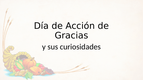 Día de Acción de Gracias
