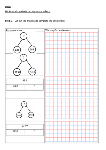 Adding and Subtracting Decimal Numbers