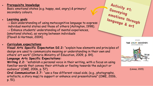 Lessons on emotional understanding and empathetic behaviours