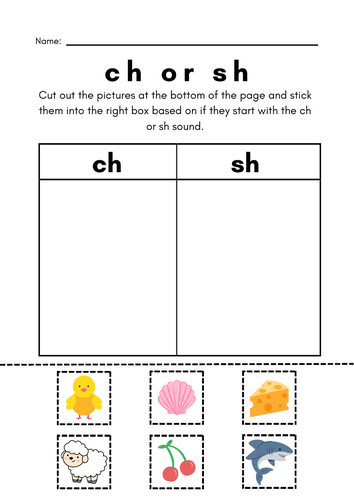 ch or sh sorting