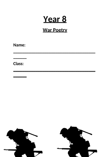 War poetry- Scheme of Learning