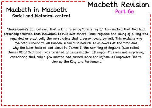 Gcse Aqa Macbeth Character Revision Pack Teaching Resources