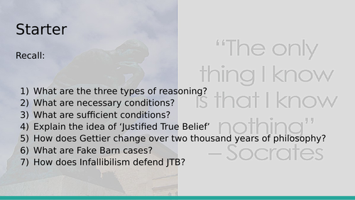 Defences of JTB - 'no false lemmas'