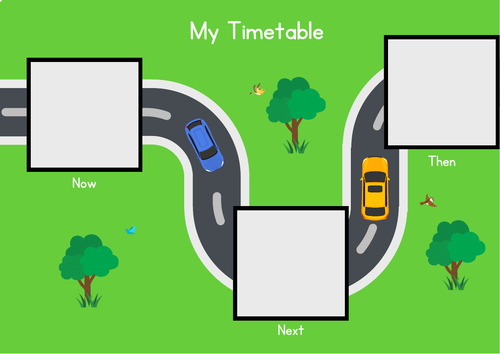 Now and Next Board - Car Theme