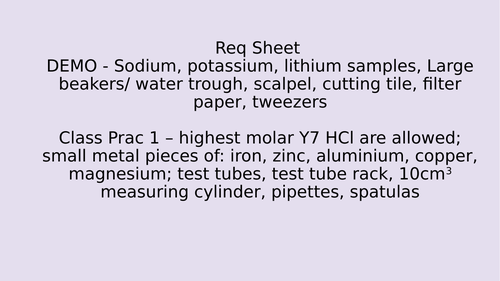 KS3 acids and metals FULL LESSON