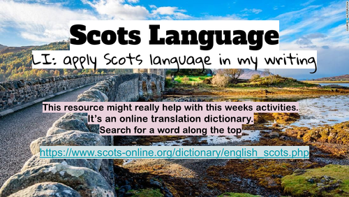 Scots Language Second Level | Teaching Resources