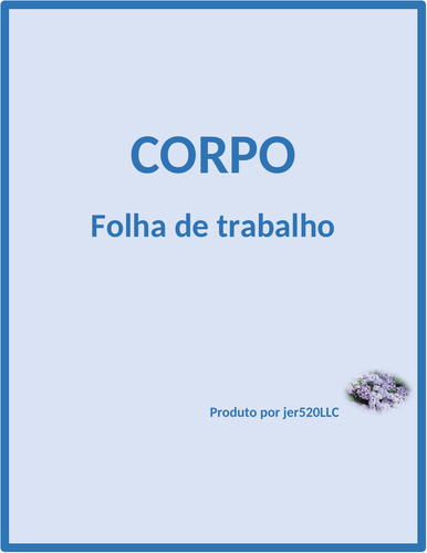 Corpo (Body in Portuguese) Word Scramble