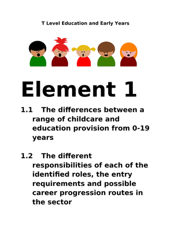 Element 1 Workbook