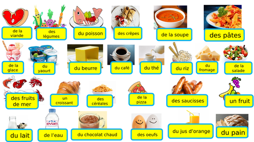 French food and adjectives