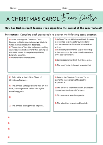 A Christmas Carol (AQA) Supernatural / Ghosts