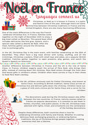 Christmas in France - CfW - Languages connect us | Teaching Resources