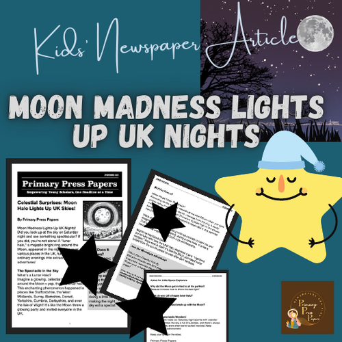 Celestial Surprises: Moon Halo Lights Up UK Skies!  Kids Reading Adventure