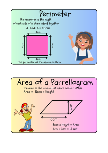 Perimeter and Area Formula's