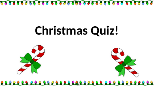 General Christmas quiz