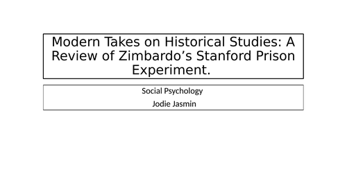 Rethinking Zimbardo's Stanford Prison Experiment