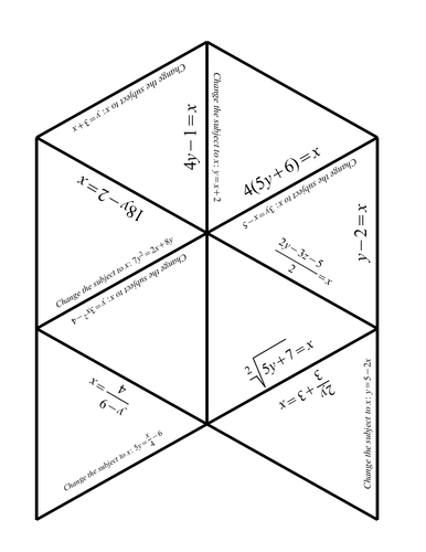 Change the Subject Tarsia