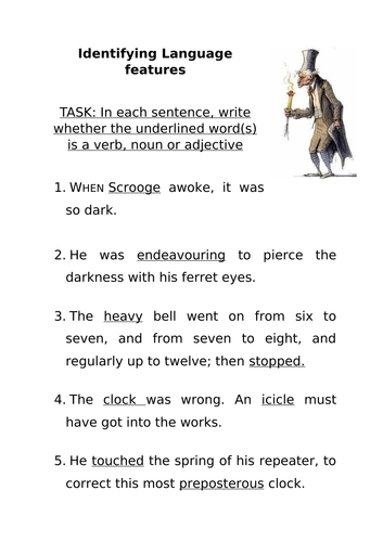 Identifying parts of speech