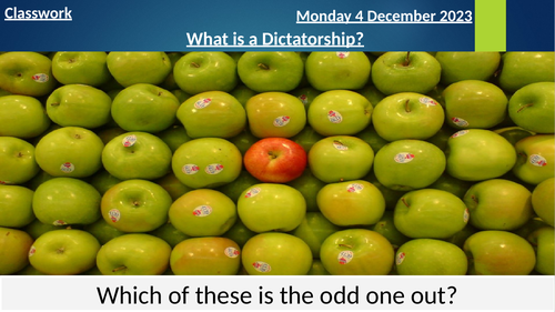 What is a dictatorship?