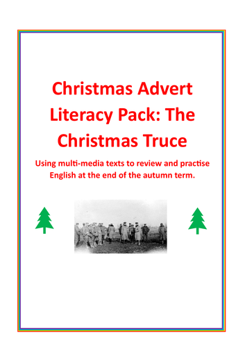 Christmas advert literacy - The Christmas Truce