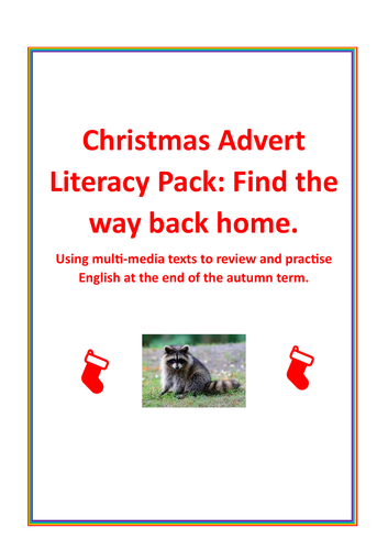 Christmas Advert Literacy - Find the way back home