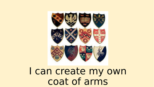Design a coat of arms lesson