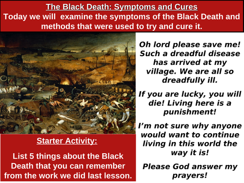 Symptoms and Cures of the Black Death