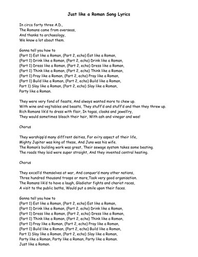 Romans Assembly Script Year 3/4 - small class