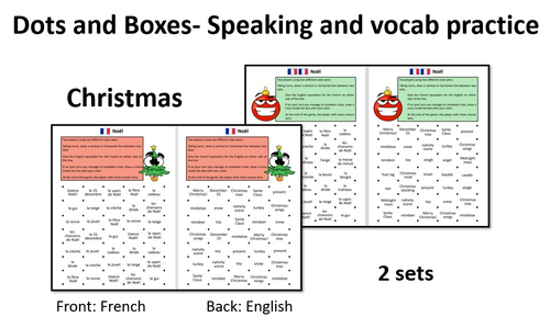 Dots and Boxes- Christmas- French KS3