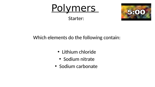 Polymers ( Y7 Science)