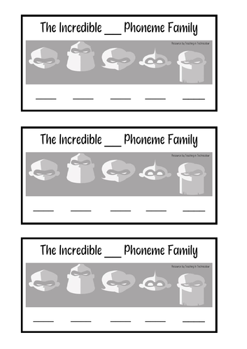 Incredible Phoneme Family