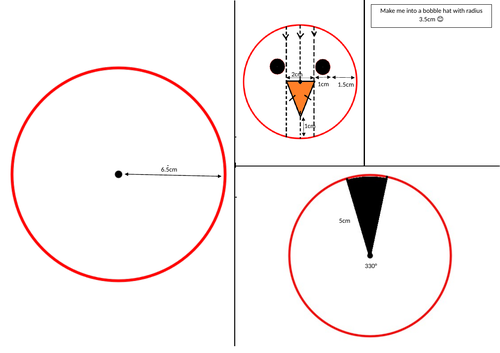 Build a Snowman Circle Area Lesson