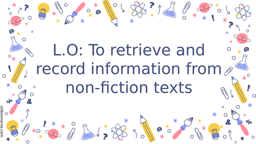 *FREEBIE* LKS2 - Non Chron - Woolly Mammoth