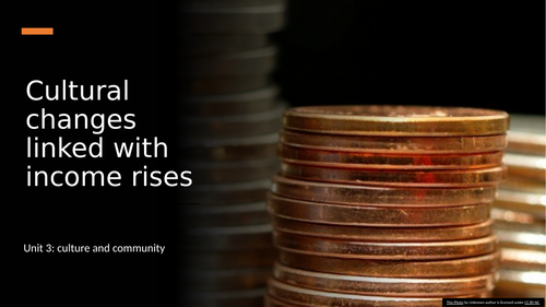 Cultural changes linked with income rises