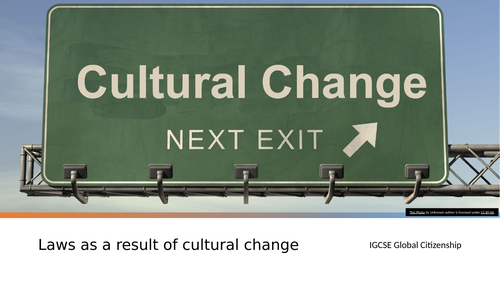 Laws as a consequences of cultural changes - child marriage