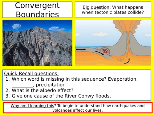 Convergent plate  boundaries