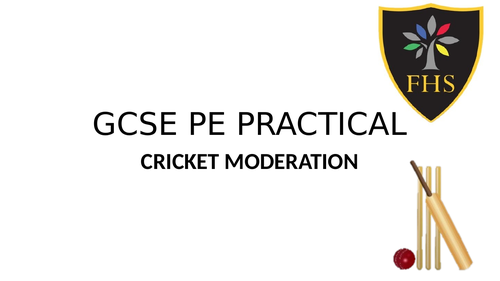 GCSE PE Practical Moderation - Cricket