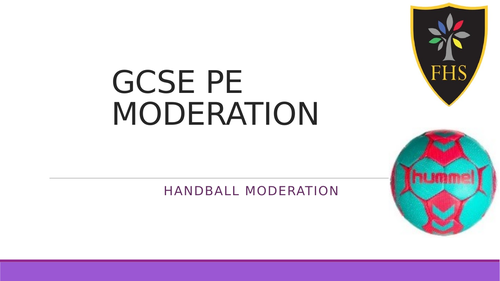 GCSE PE Practical Moderation - Handball