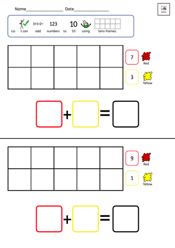 Maths - Number Bonds to 10 (inPrint)