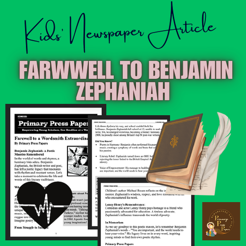 Benjamin Zephaniah: Farewell to a Wordsmith Extraordinaire!