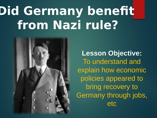 The Nazis and the German Economy