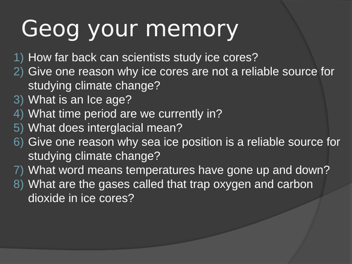 Natural causes of climate change | Teaching Resources
