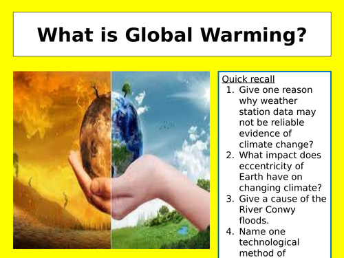 what is global warming for assignment