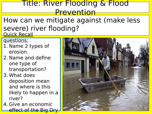 Flooding and flood prevention